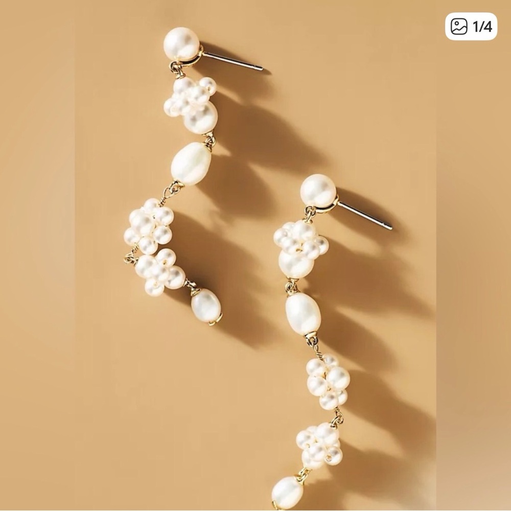 Nadri Pearl Drop Earrings